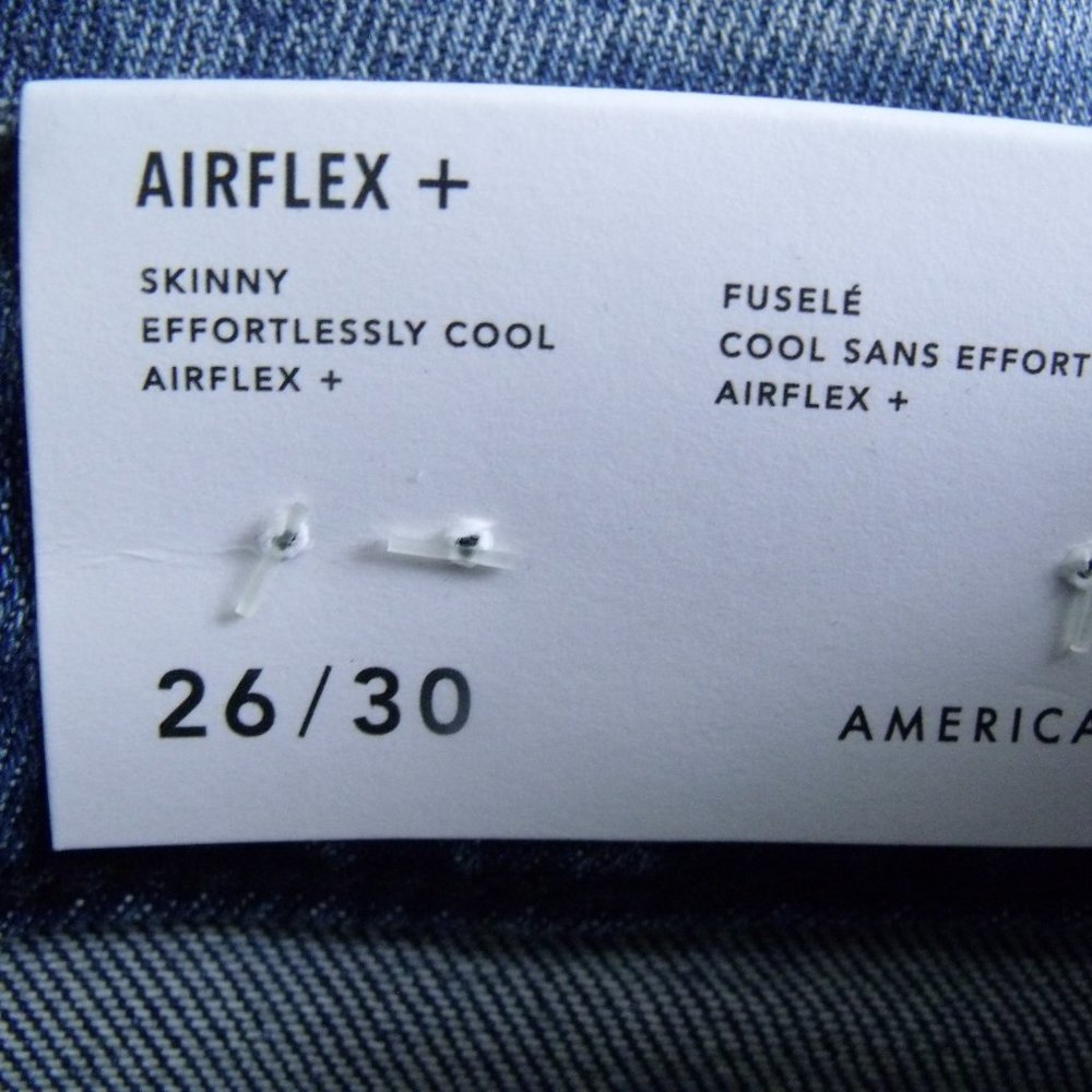 American Eagle Airflex+ Distressed Patched Skinny Jeans - Picture 5 of 6